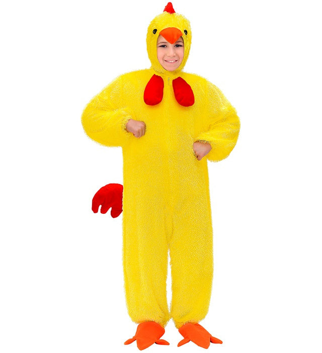 Küken-Overall mit Kapuze und Maske als Fasnachtskostüm