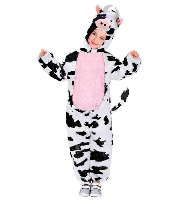 Lustiger Kuh-Overall mit Kapuze für Fasnacht und Karneval