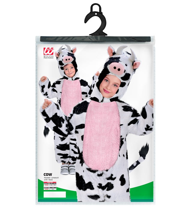 Lustiger Kuh-Overall mit Kapuze für Fasnacht und Karneval