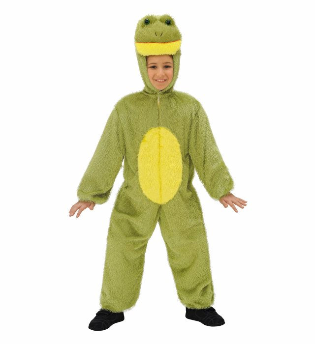 Frosch Funny Overall mit Kapuze – grünes Tierkostüm für Fasnacht