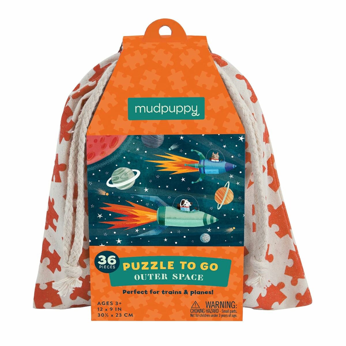 BigBuy Kids Puzzle To Go englisches Kinderpuzzle aus Pappe ab 3 Jahren