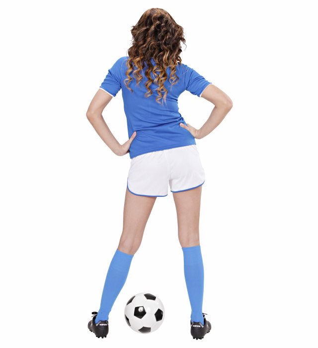 Italien Fussballspielerin Kostüm bestehend aus T-Shirt und Shorts in den italienischen Landesfarben