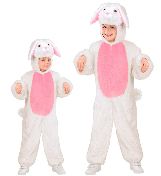 Weiches Plüsch-Hasenkostüm mit Kapuze und Hasenohren für Fasnacht