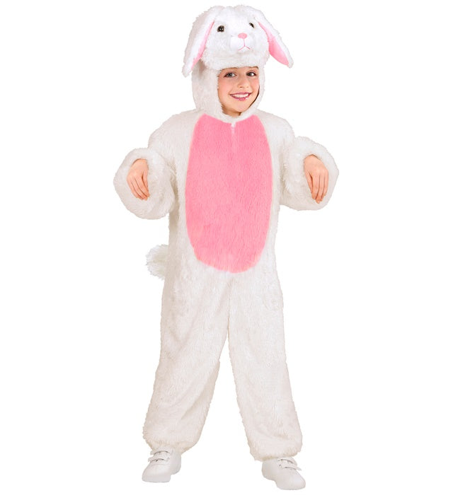 Weiches Plüsch-Hasenkostüm mit Kapuze und Hasenohren für Fasnacht