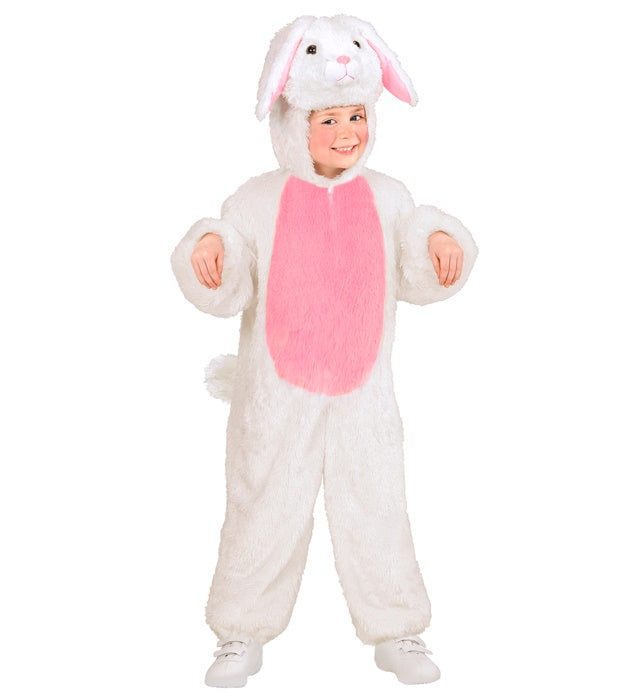 Weiches Plüsch-Hasenkostüm mit Kapuze und Hasenohren für Fasnacht