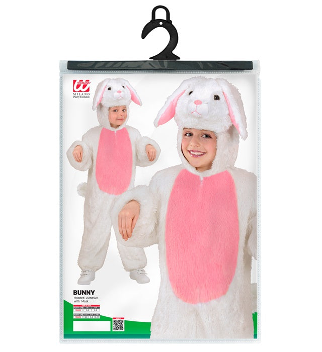 Weiches Plüsch-Hasenkostüm mit Kapuze und Hasenohren für Fasnacht