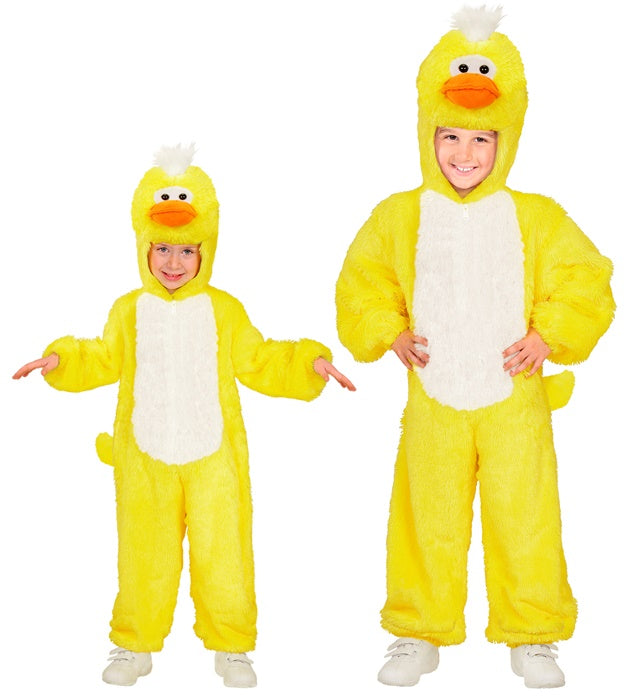 Enten Plüschkostüm Overall mit Kapuze für Fasnacht