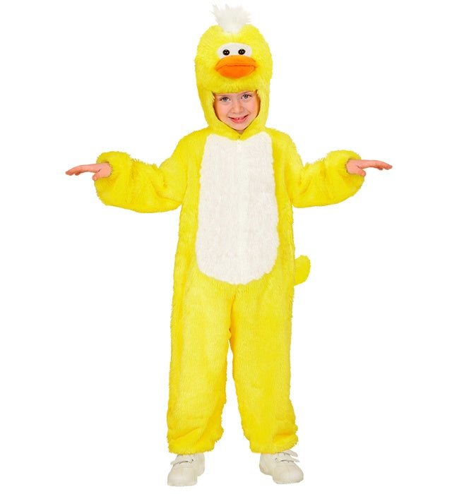 Enten Plüschkostüm Overall mit Kapuze für Fasnacht