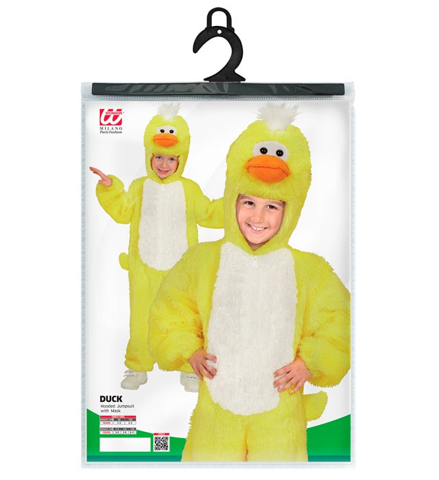 Enten Plüschkostüm Overall mit Kapuze für Fasnacht