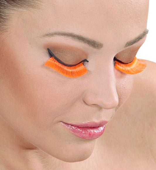 Natürliche Holland-Wimpern mit Klebstoff in Glasflasche für Fasnacht und Karneval