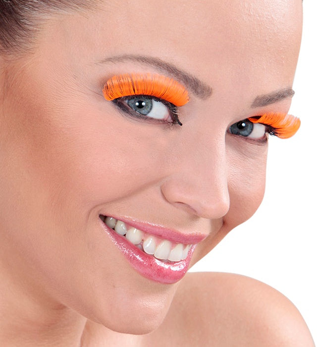 Natürliche Holland-Wimpern mit Klebstoff in Glasflasche für Fasnacht und Karneval