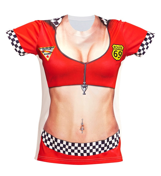 Boxenluder T-Shirt mit farbigem Fotosublimationsdruck