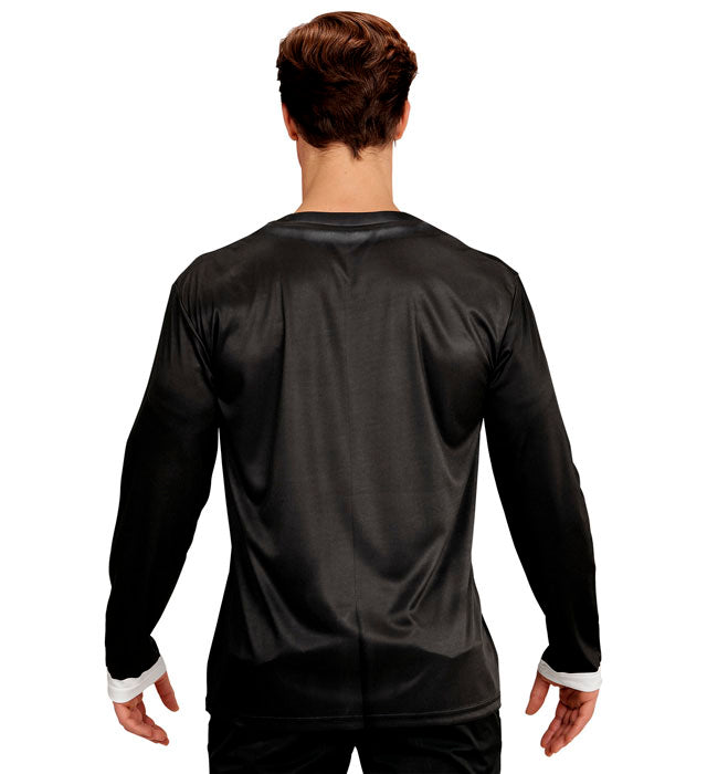 BLUES MAN Langarmshirt mit detailreichem Fotosublimationsdruck für Fasnacht