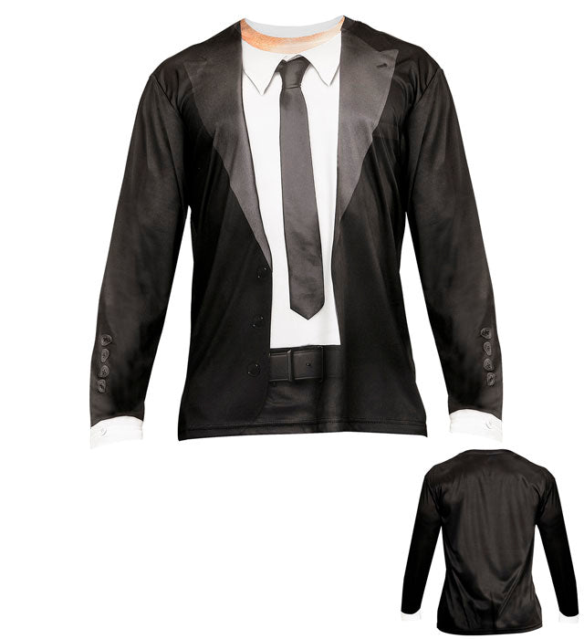 BLUES MAN Langarmshirt mit detailreichem Fotosublimationsdruck für Fasnacht