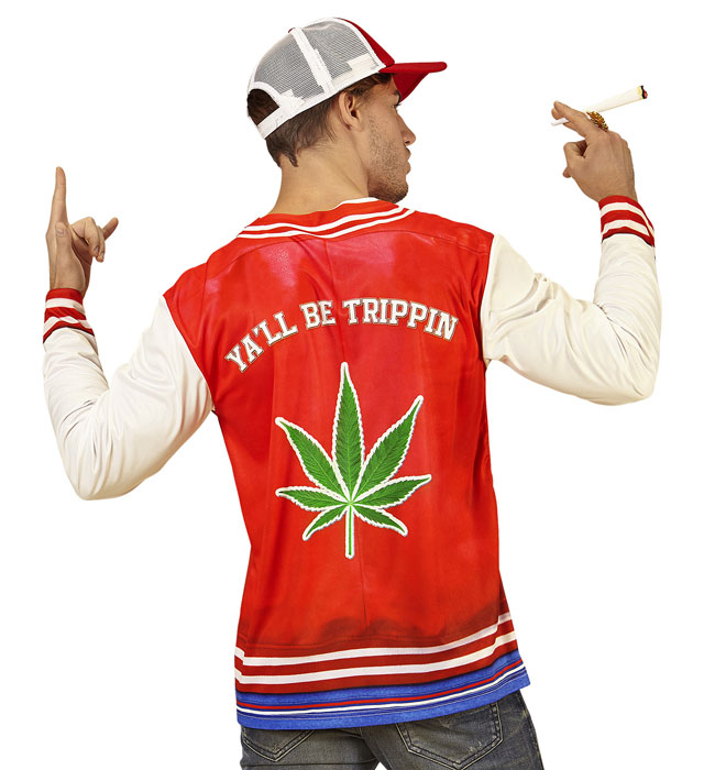 Hip Hopper Longsleeve mit buntem Fotosublimationsdruck für Fasnacht und Mottoparty