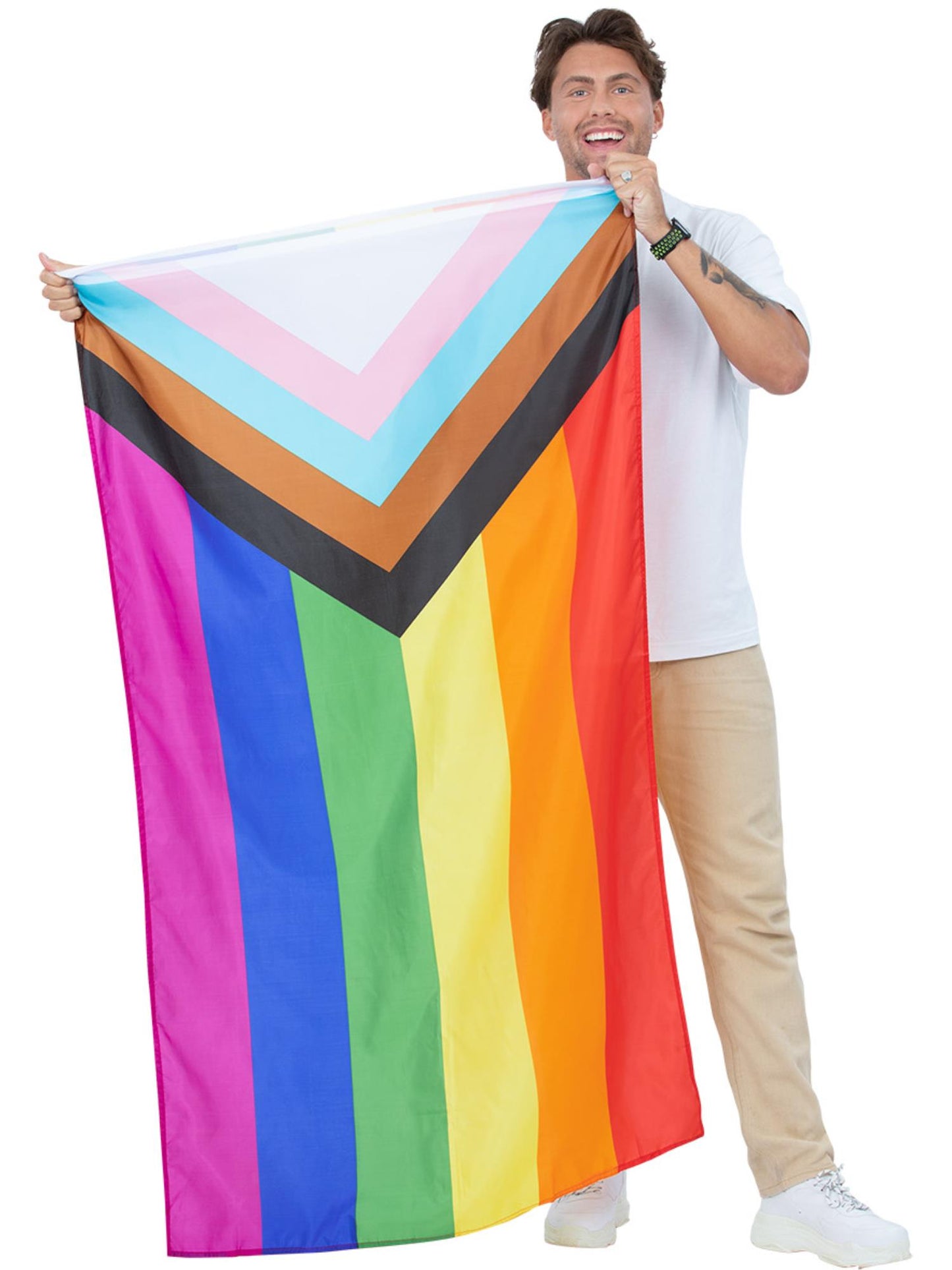 Smiffys Pride Flag, 5ft X 3Ft PG für Unisex