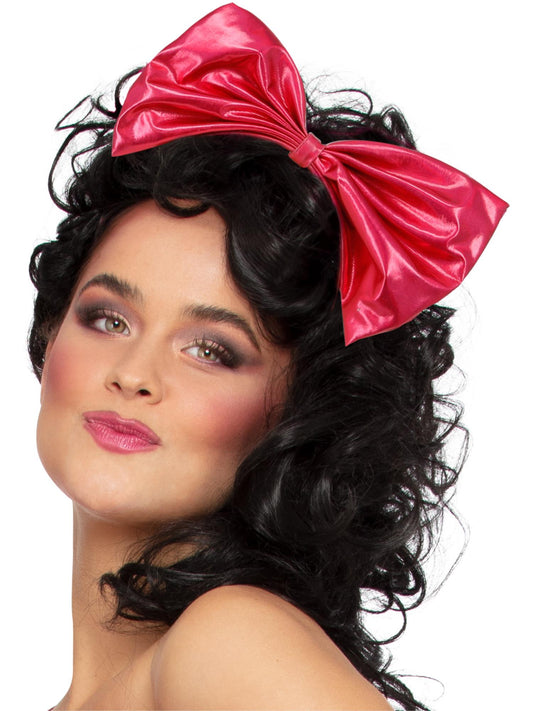 Smiffys pinker Metallic-Haarreif im 80er-Jahre-Stil für Damen