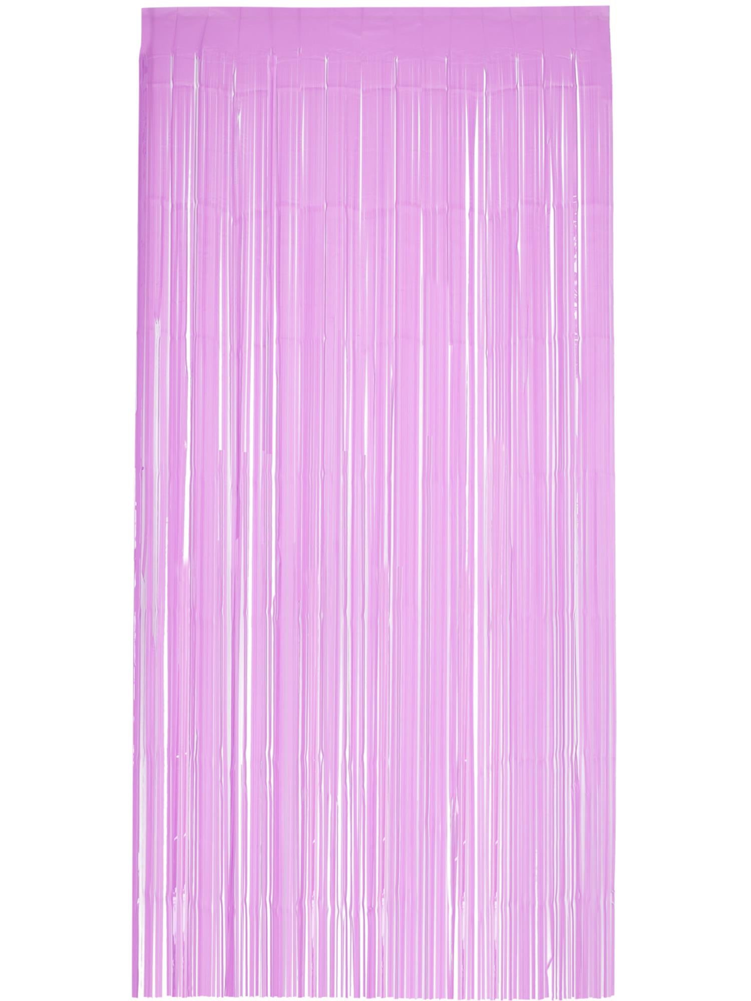 Smiffys Party-Fransenvorhang Babyrosa als Fotohintergrund 91 x 244 cm