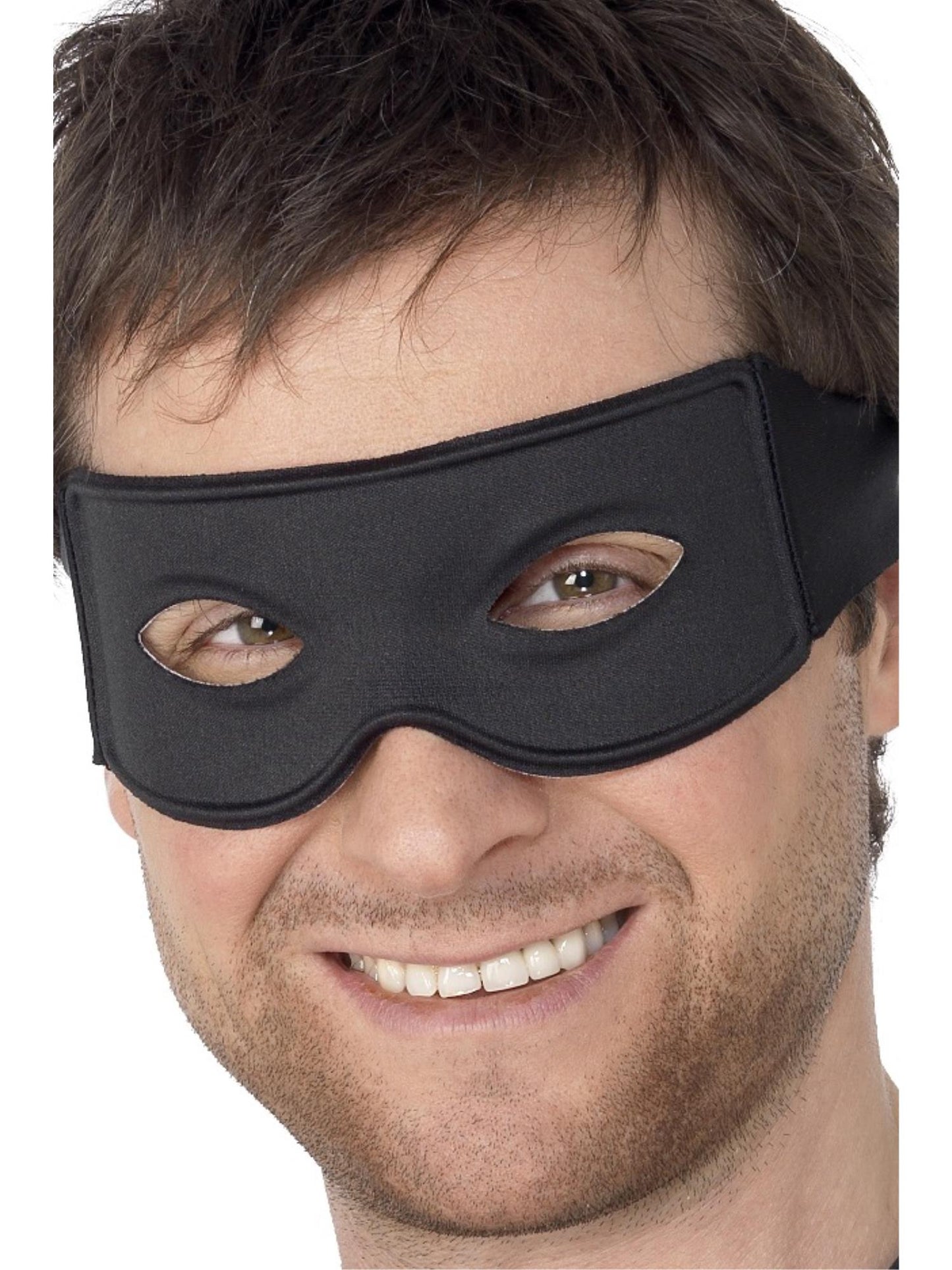 Smiffys Banditen-Augenmaske mit Krawattenschal schwarz für Erwachsene
