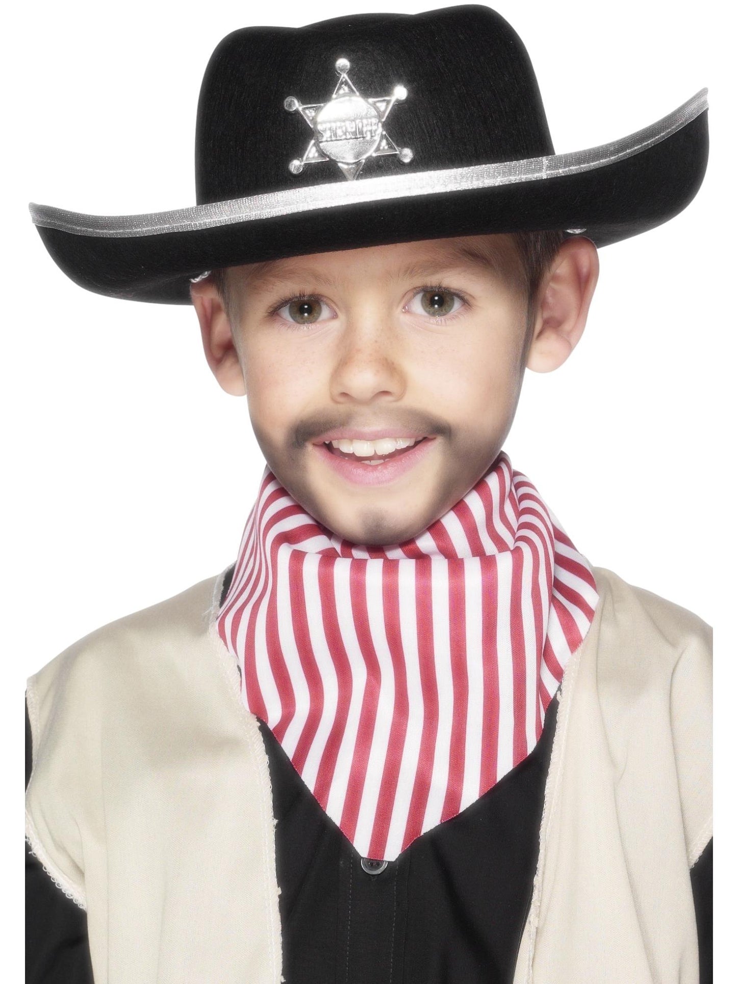 Smiffys COWBOYGIRL Sheriff Hat, Black für Unisex