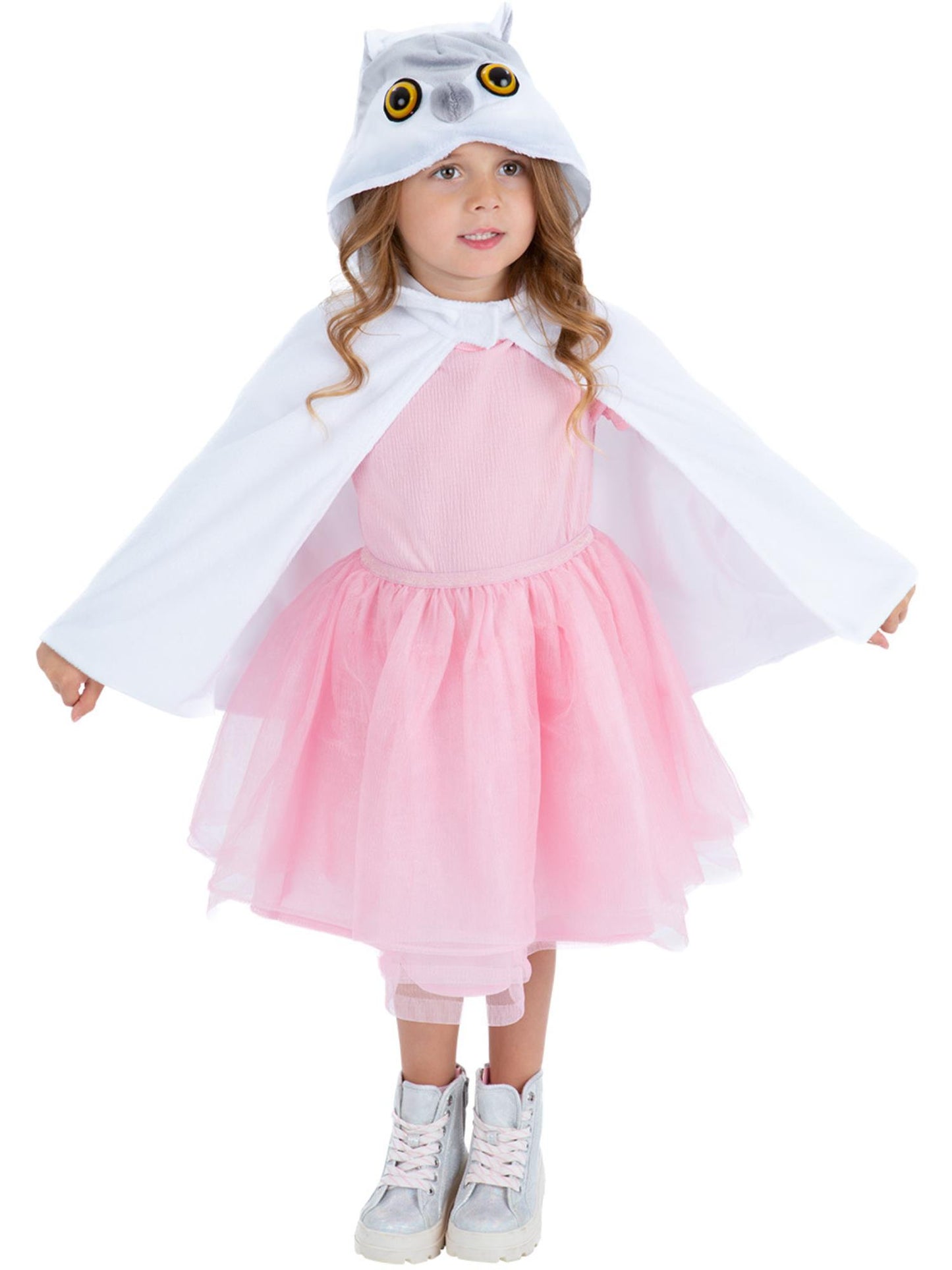 Smiffys BOOKCHARAC Deluxe Baby Owl Plüschumhang für Kinder in Grau