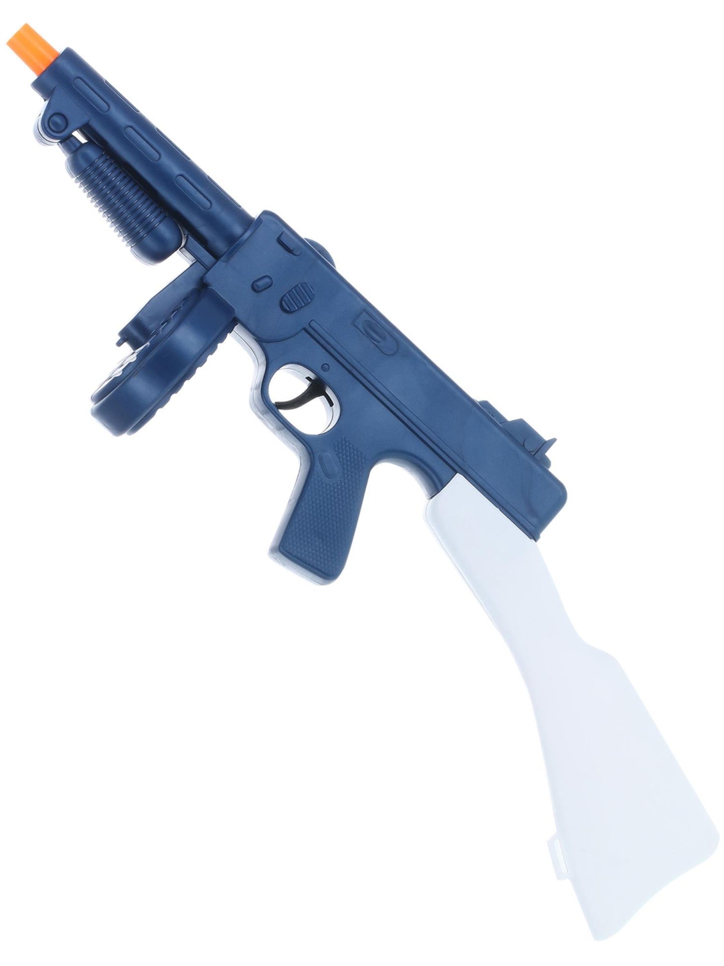 Smiffys Gangster Tommy Gun in Blau mit Geräuscheffekten, ca. 49 cm