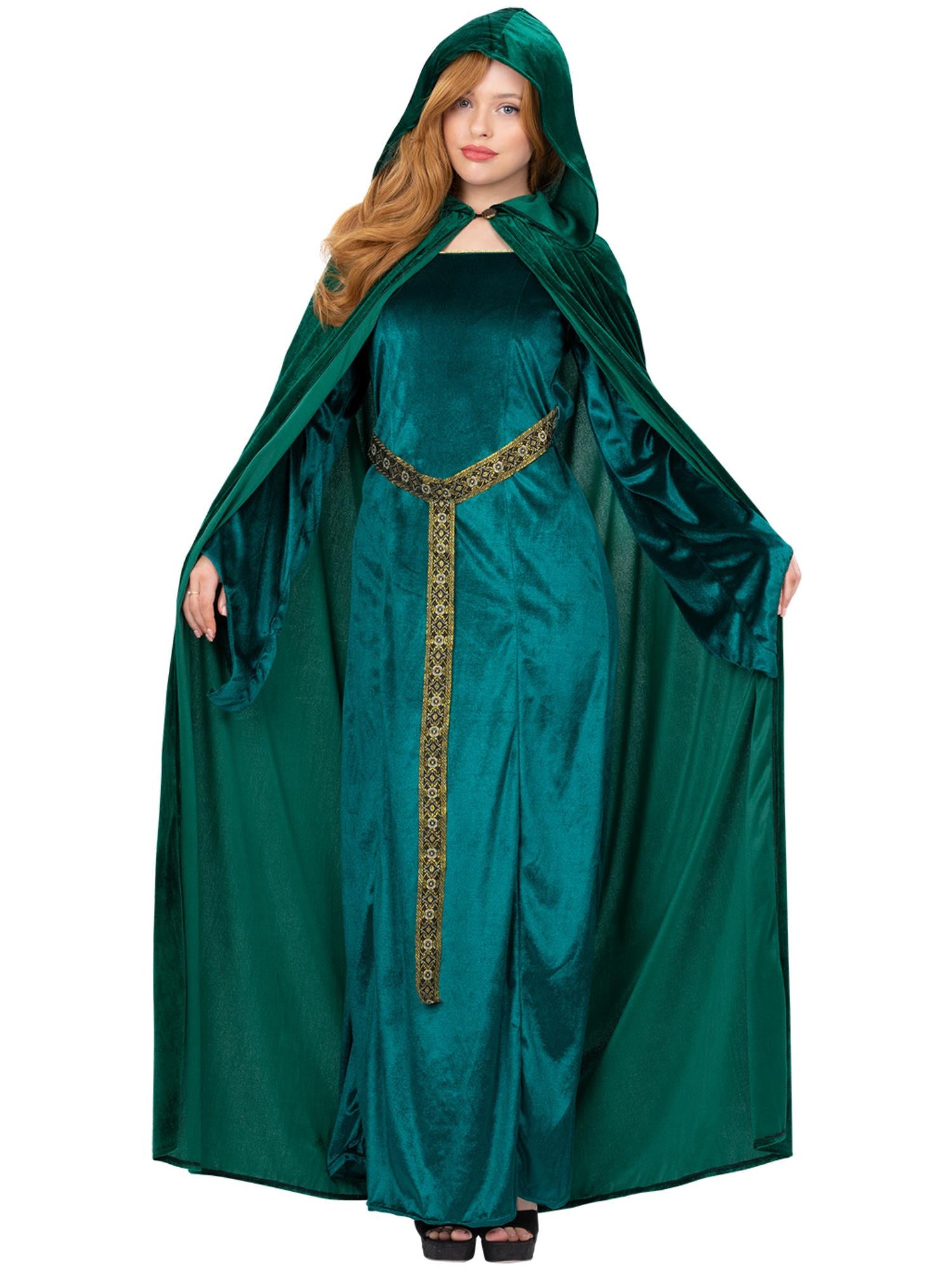 Smiffys STPADS Deluxe Cloak in Smaragdgrün für Erwachsene