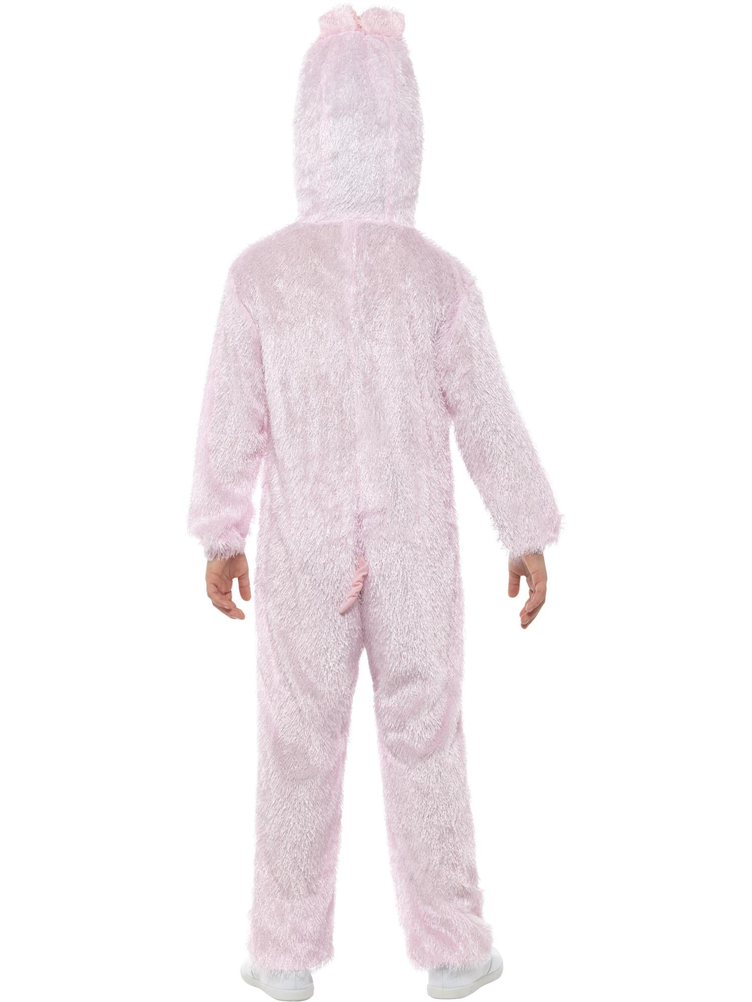 Smiffys Pig Kostüm für Kinder in Pink mit Overall und Kapuze – Detailansicht