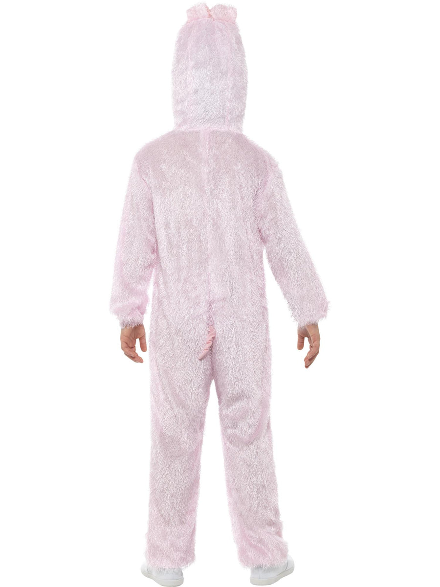Smiffys Pig Kostüm für Kinder in Pink mit Overall und Kapuze – Detailansicht