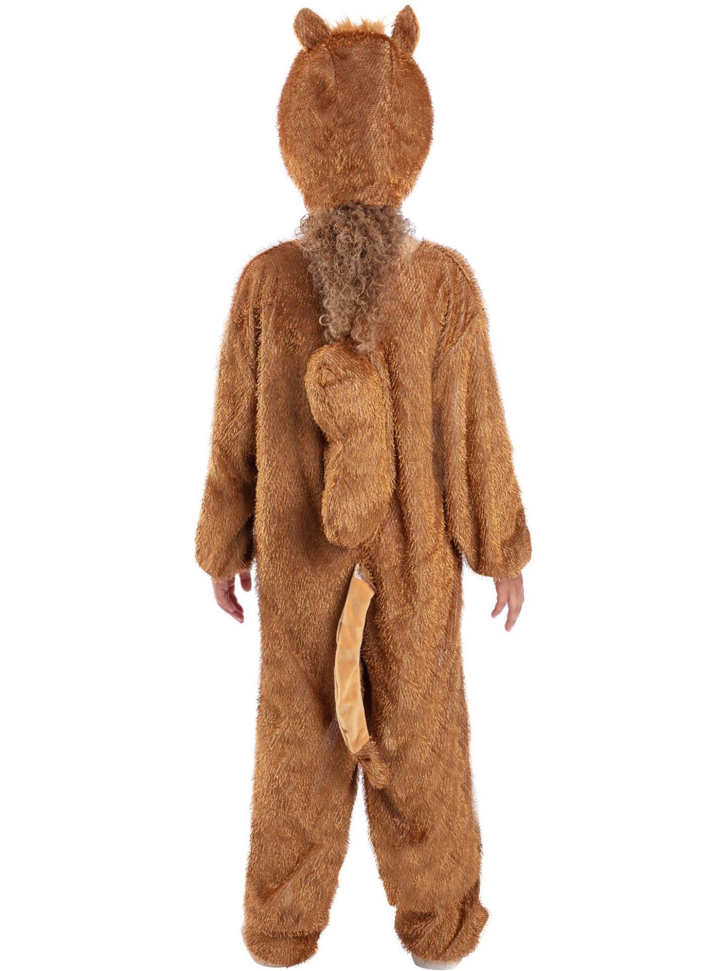 Smiffys Camel-Kostüm für Kinder in Braun mit Overall und Kapuze – Detailansicht