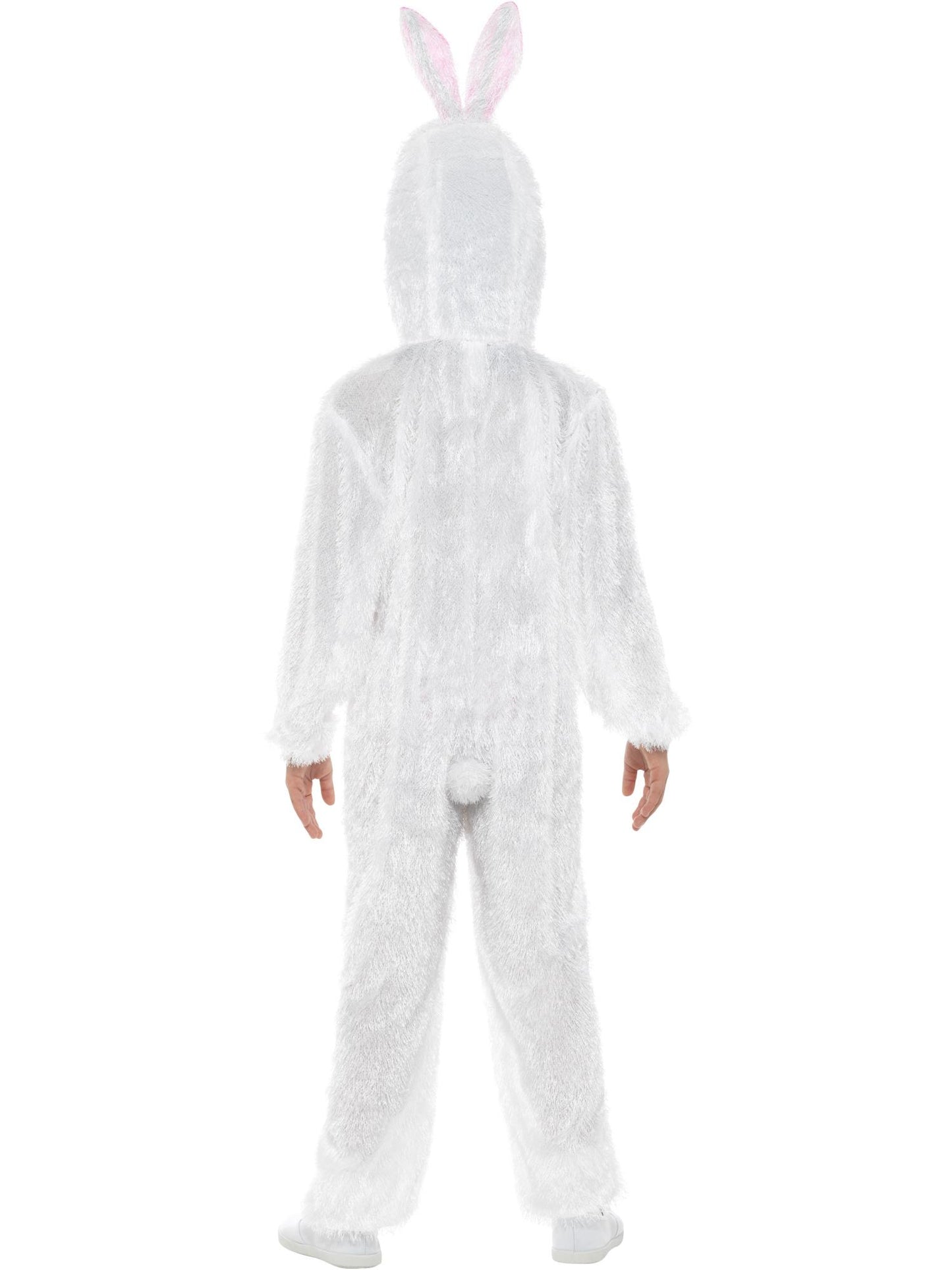 Smiffys Animal Bunny Kostüm für Kinder in Weiss mit Overall und Kapuze – Detailansicht