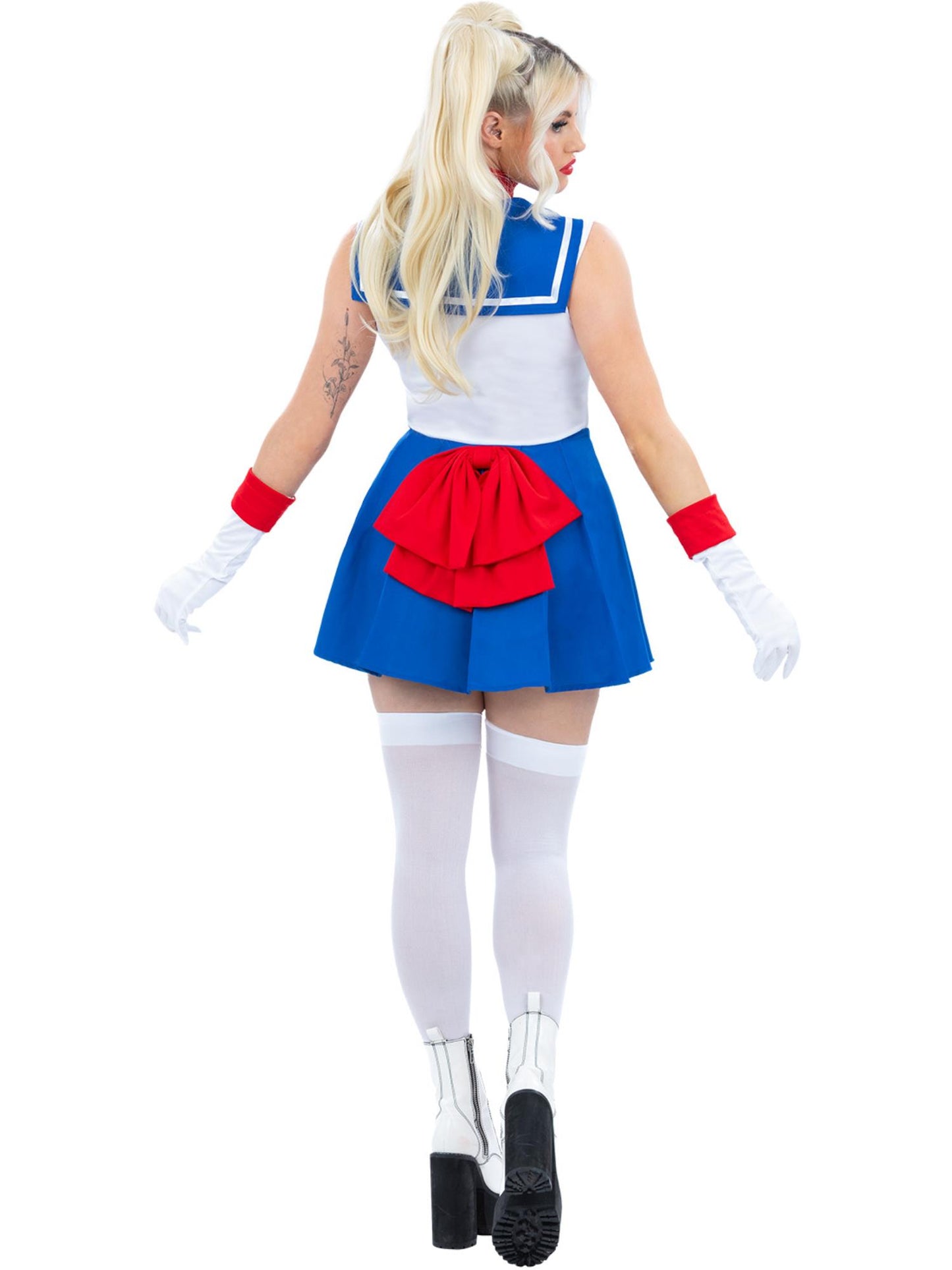 Smiffys ICONS Star-Sailor-Kostüm für Damen in Blau – Detailansicht