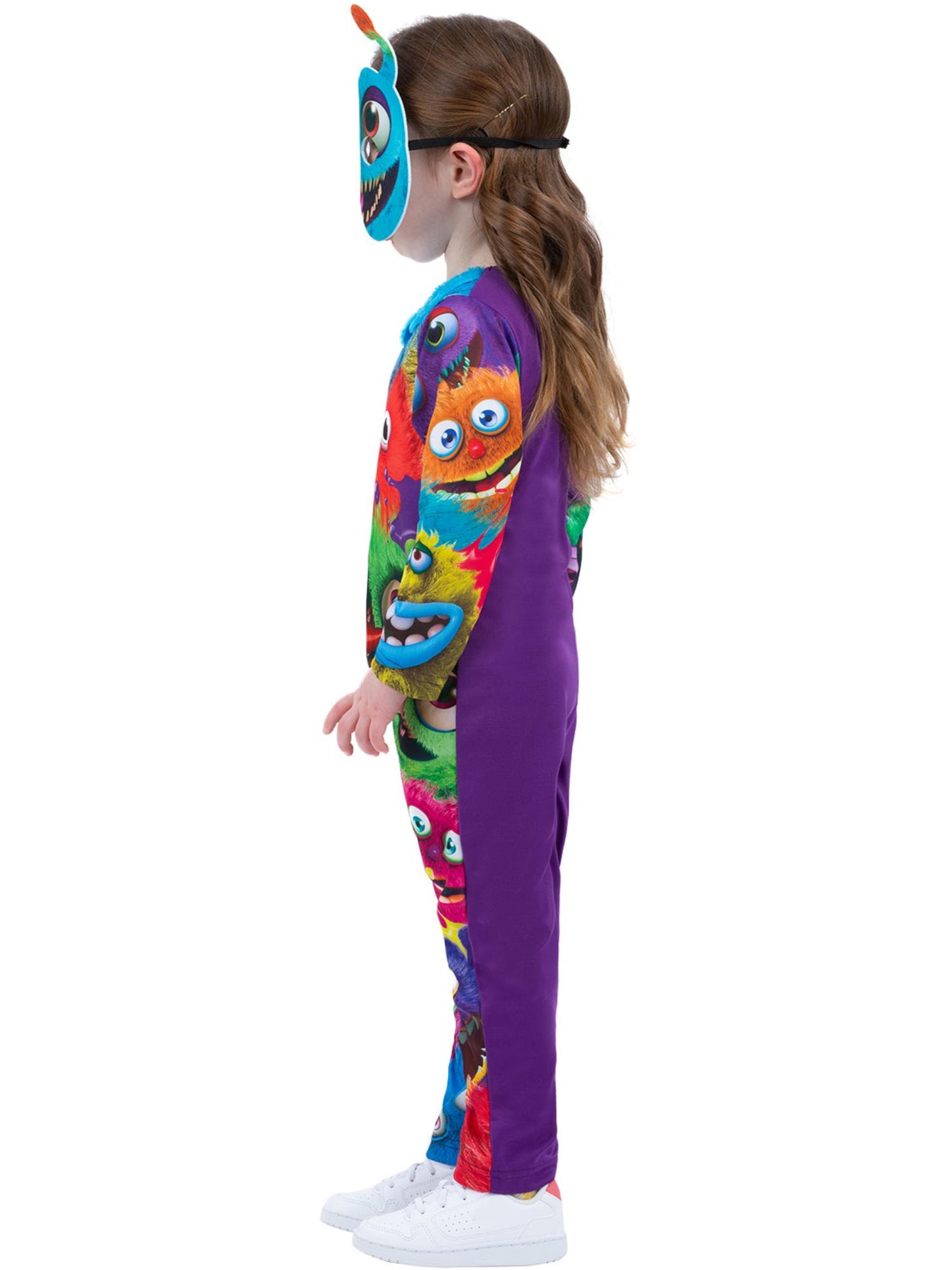 Smiffys Monster-Kostüm für Kinder mit Maske – Seitenansicht