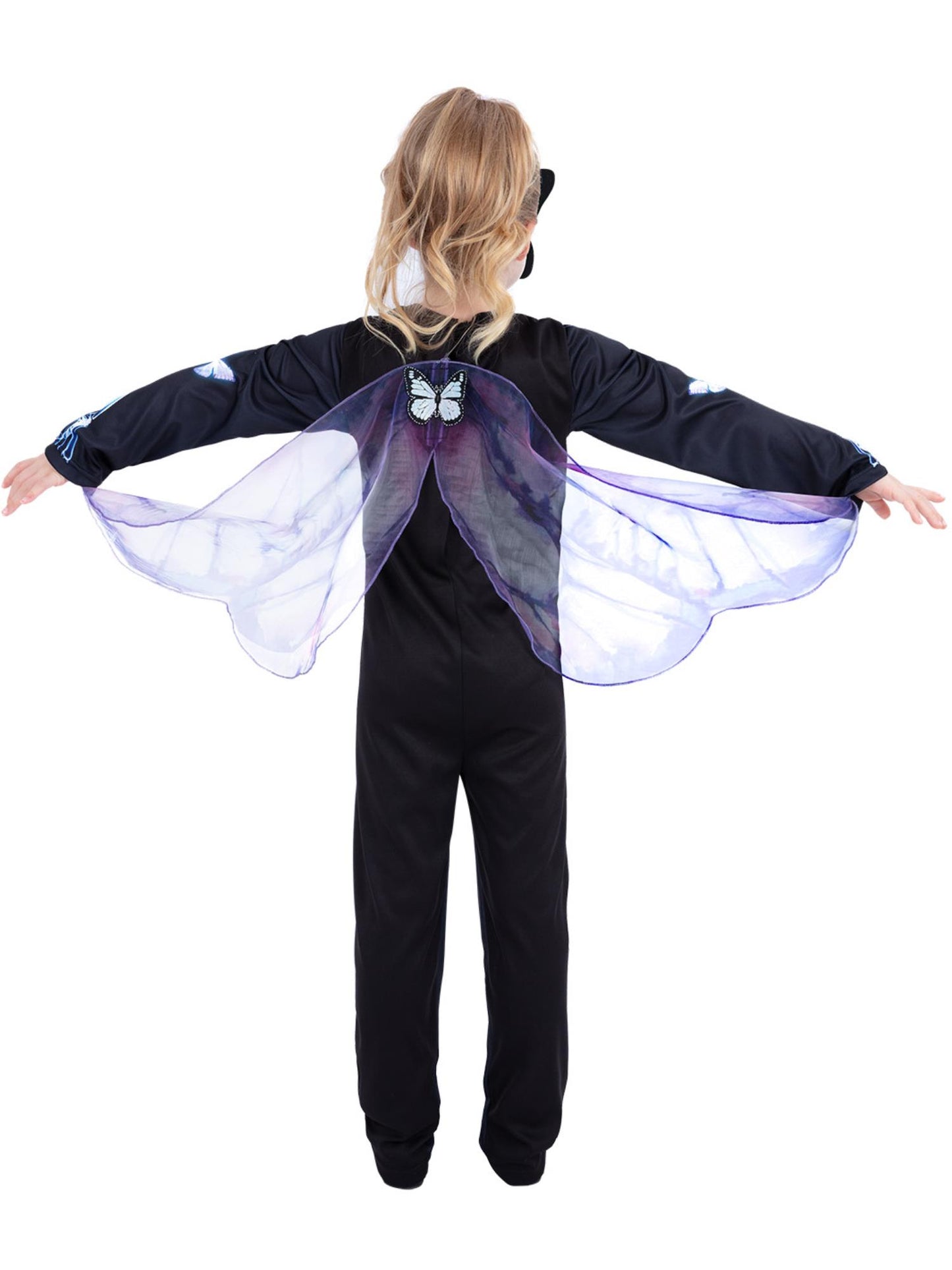 Smiffys Butterfly Skeleton Costume CS für Mädchen