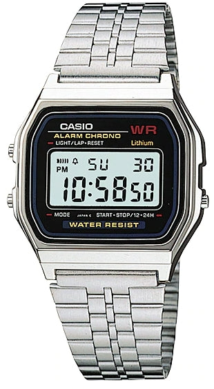 CASIO COLLECTION & VINTAGE Casio Vintage Iconic Black Uhr A-159WA-N1DF in Schwarz – Produktansicht
