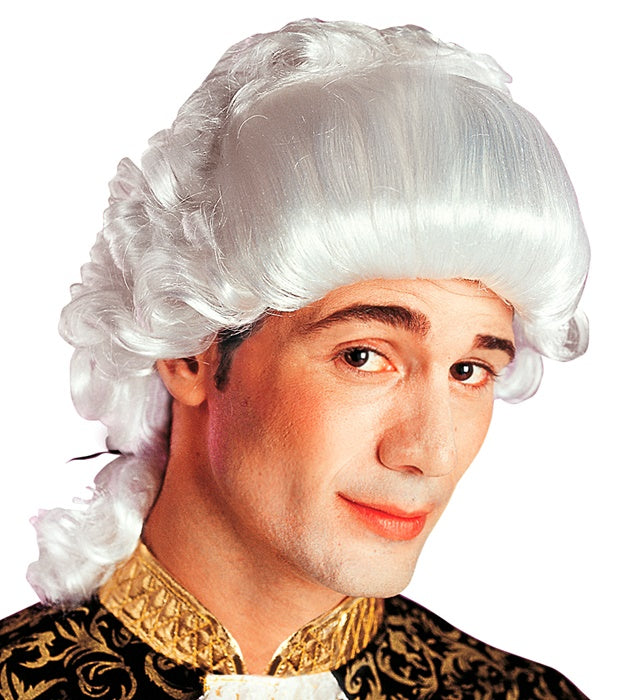 Elegante Venezianer Perücke in natürlicher Haaroptik für Fasnacht und Karneval