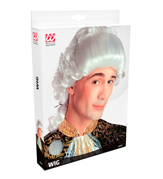 Elegante Venezianer Perücke in natürlicher Haaroptik für Fasnacht und Karneval