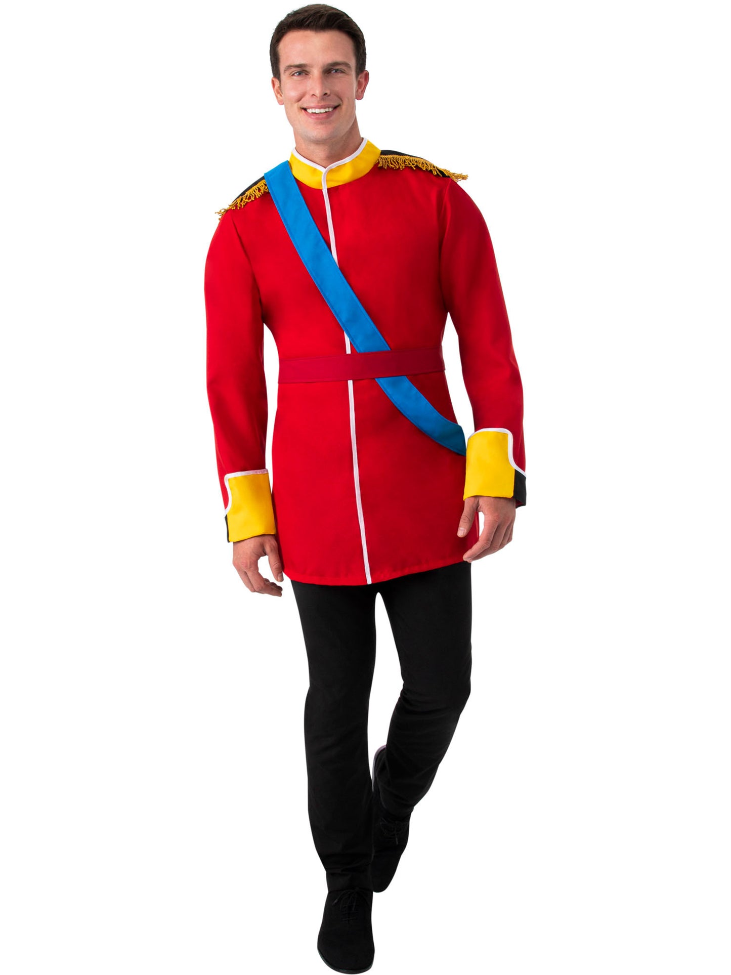 Rubies Royal Prince Kostüm für Herren mit Hemd, Schulterriemen und Gürtel