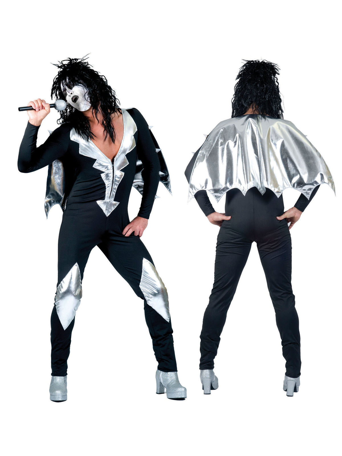 Rubies Glam Rock Jumpsuit Kostüm für Herren Overall