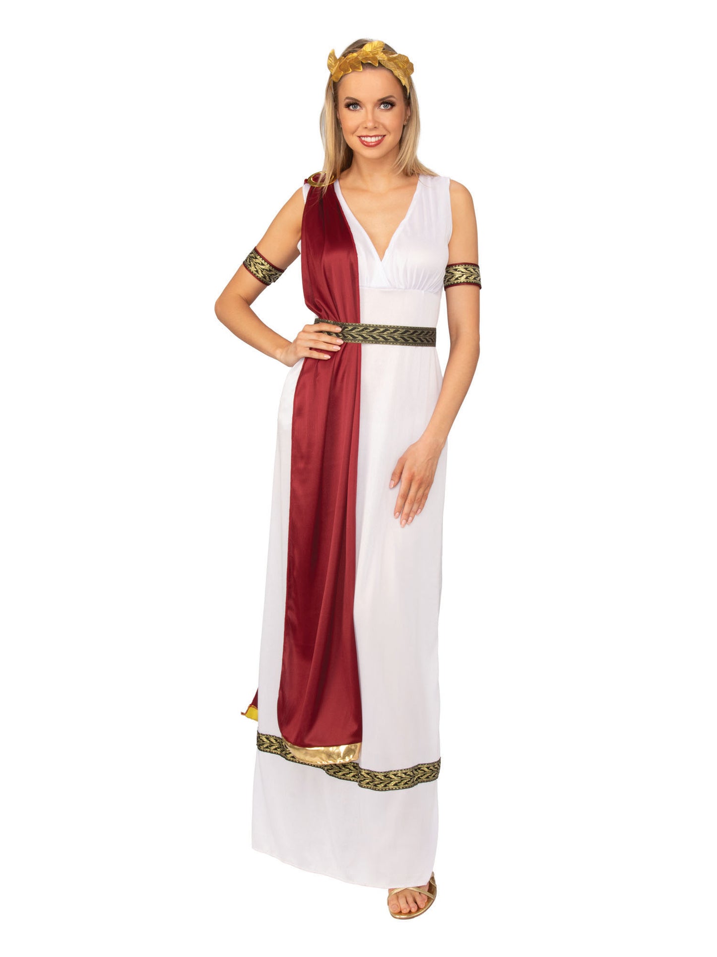 Rubies Greek Goddess Kostüm für Damen mit Toga und Accessoires – Produktansicht