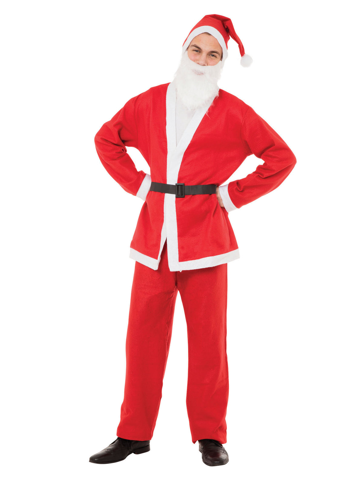 Rubies Santa Suit Budget 5-teiliges Weihnachtskostüm für erwachsene Herren