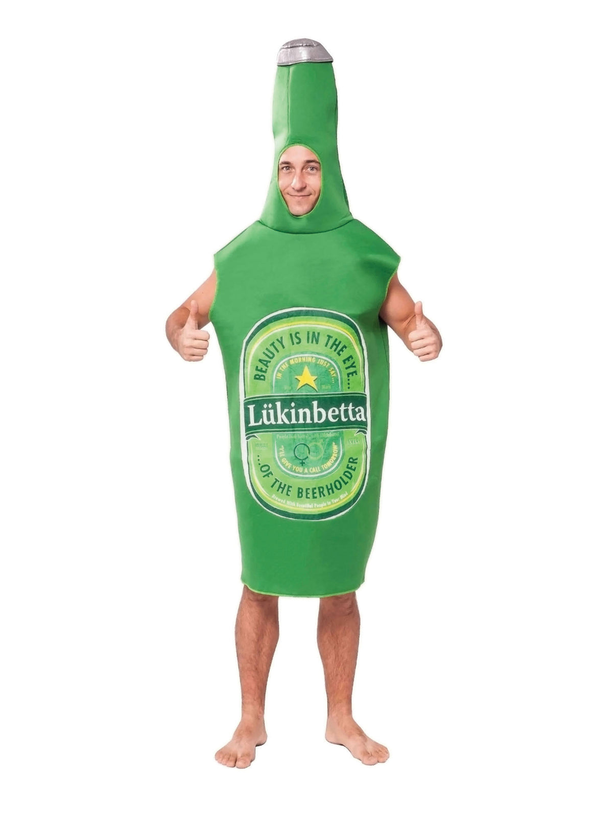 Rubies Beer Bottle Costume Bierflaschen-Kostüm für Erwachsene Unisex