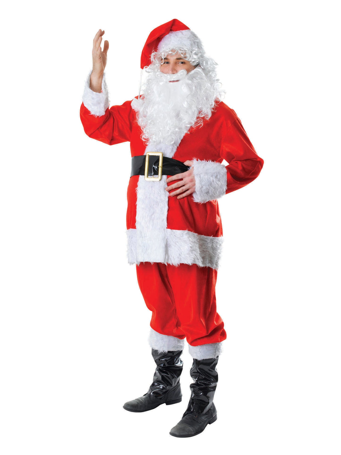 Rubies Santa Kostüm für Herren, 7-teilig – Produktansicht