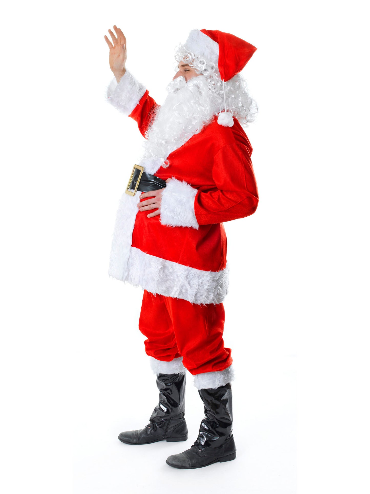 Rubies Santa Kostüm für Herren, 7-teilig – Detailansicht