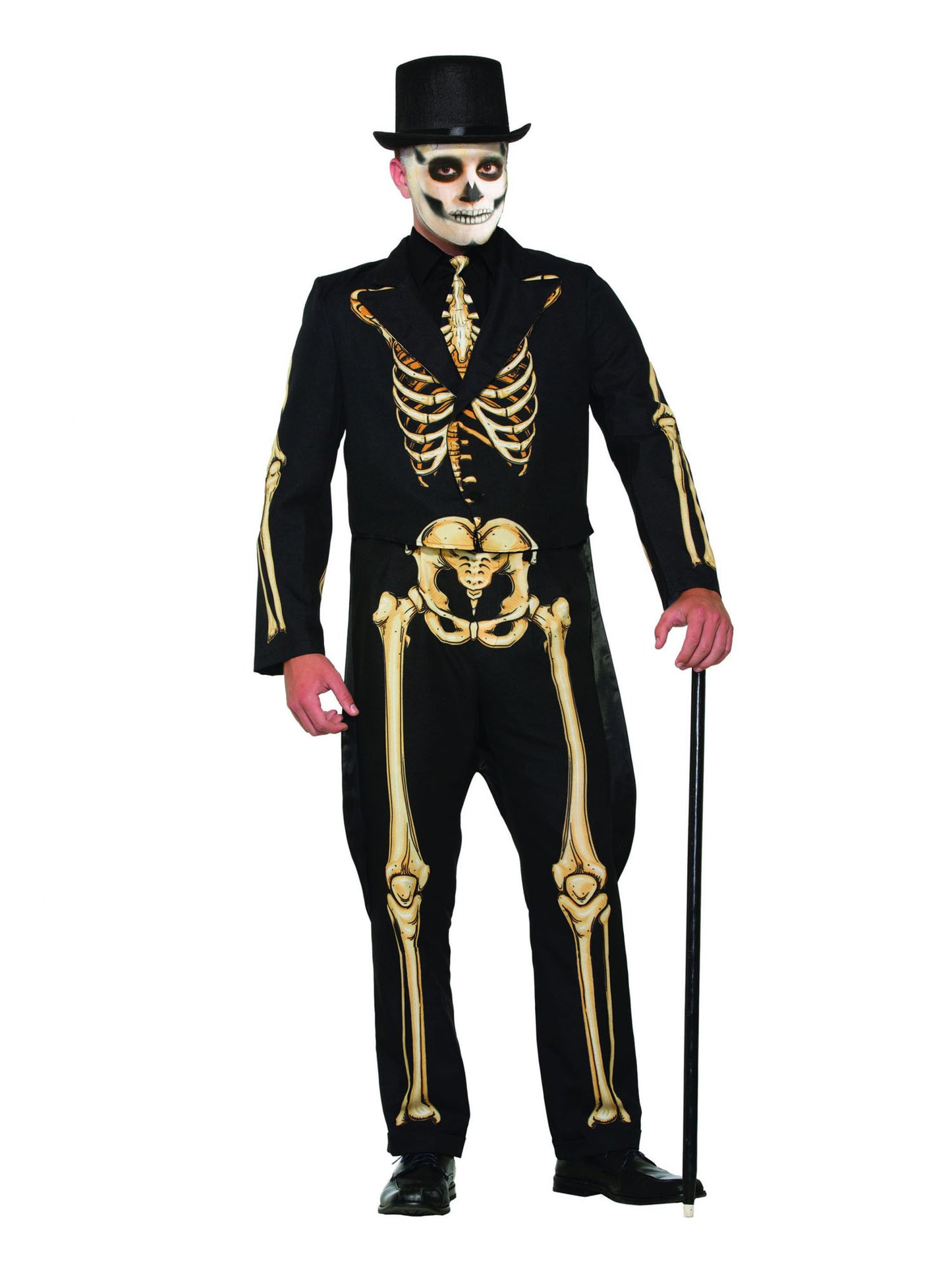 Rubies Skeleton Formal Kostüm für Herren mit Jacke, Hose und Krawatte