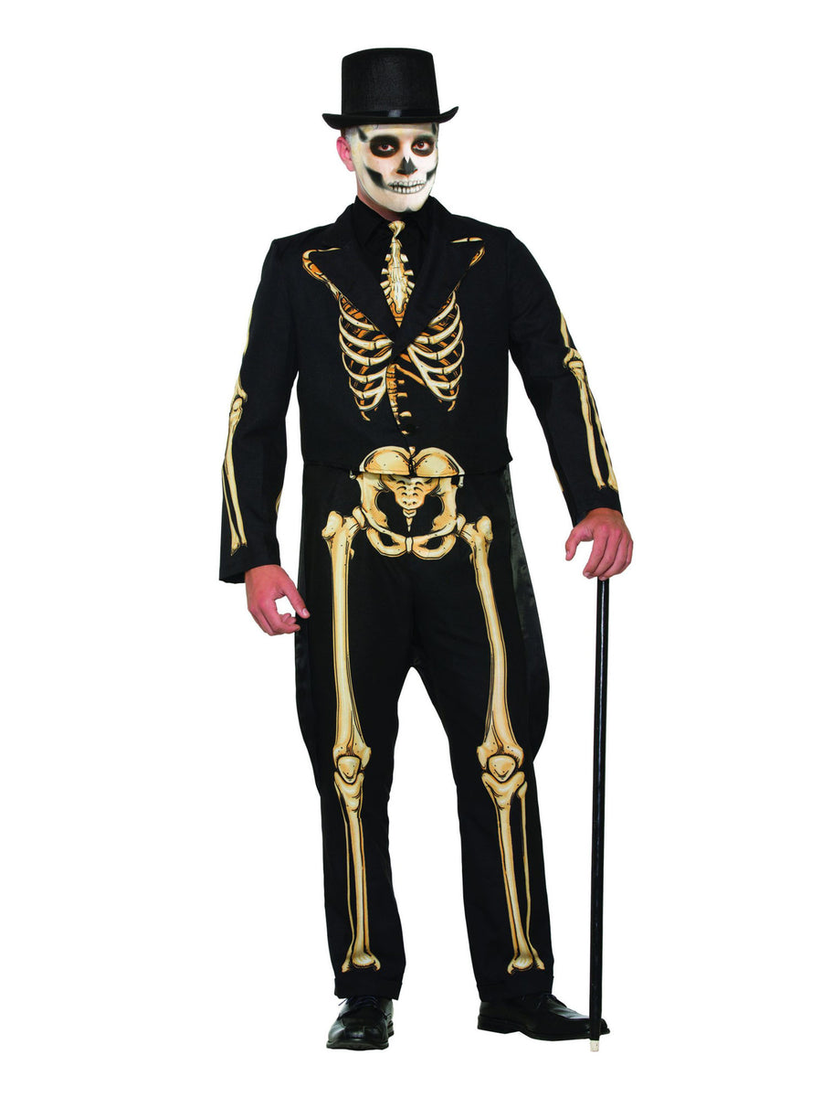 Rubies Skeleton Formal Kostüm für Herren mit Jacke, Hose und Krawatte