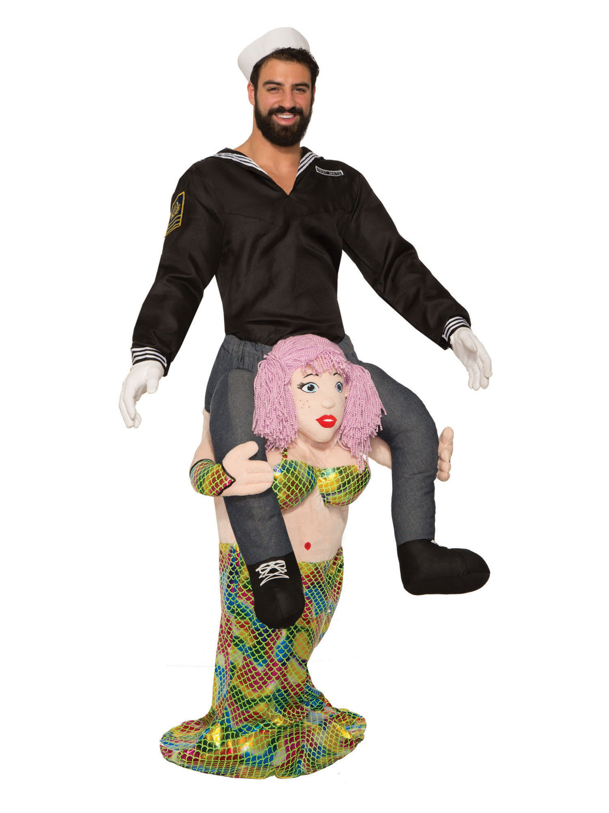 Rubies Piggy Back Mermaid Costume Kostüm für Erwachsene für Unisex