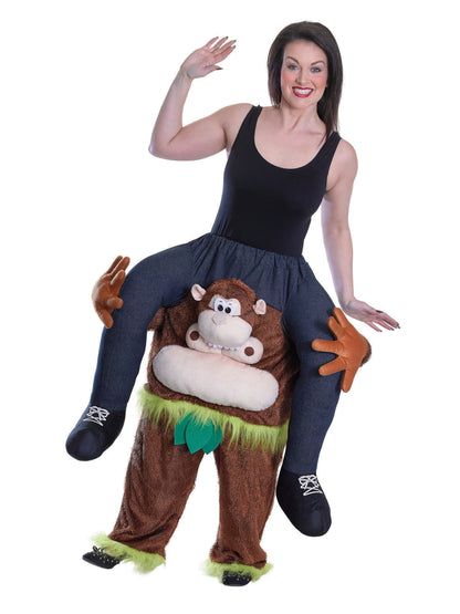 Rubies Piggy Back Monkey Kostüm für Erwachsene – Detailansicht