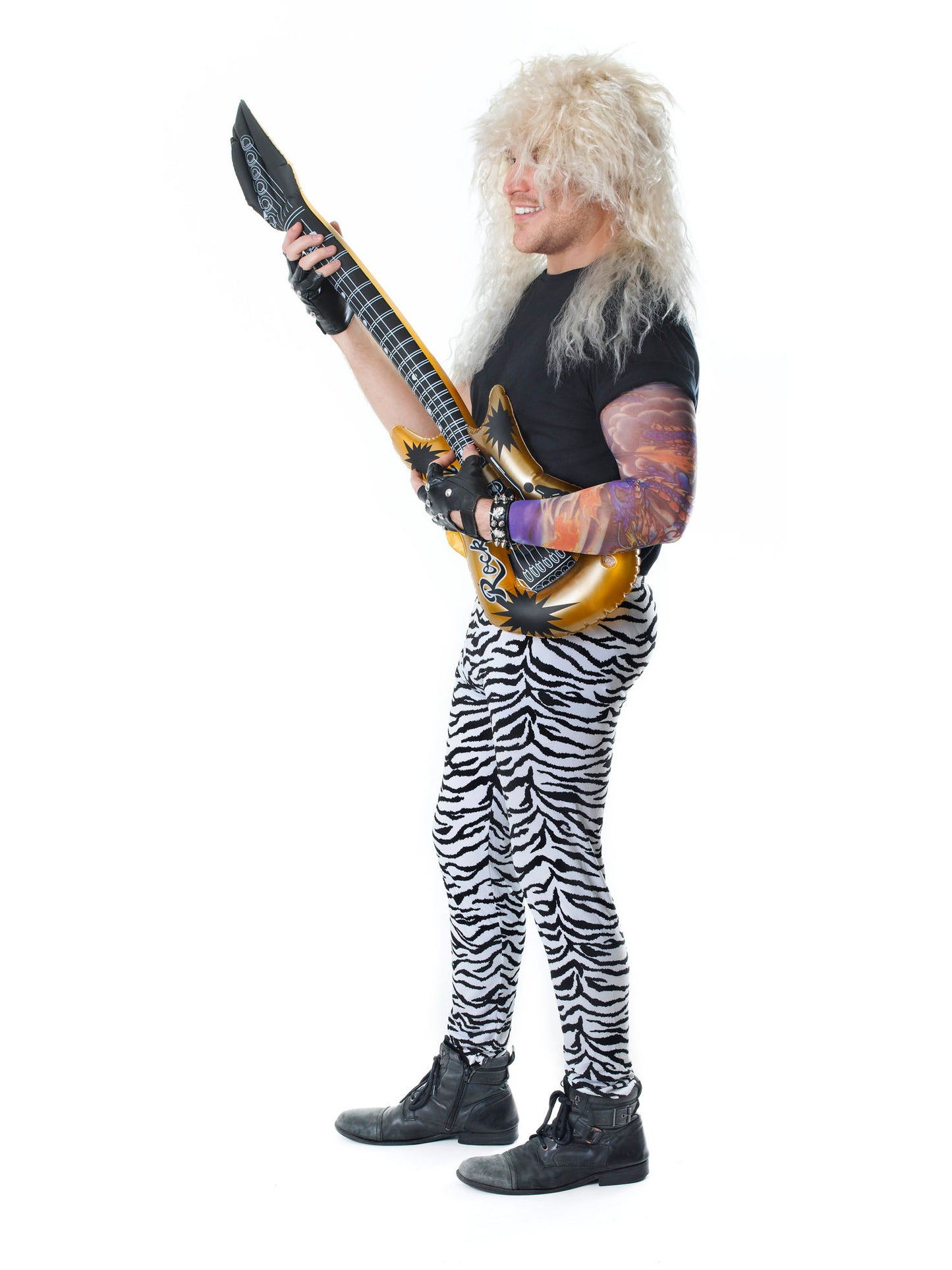 Rubies Zebra Print Trousers Kostümhose für Herren – Zebra-Design – Detailansicht