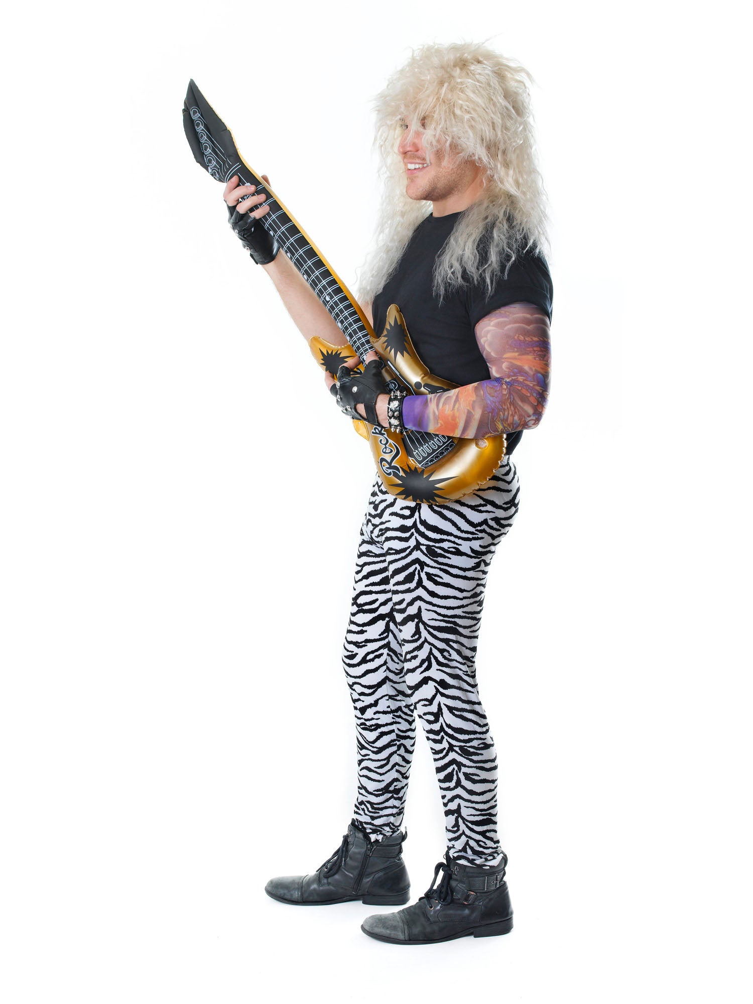 Rubies Zebra Print Trousers Kostümhose für Herren – Zebra-Design – Detailansicht